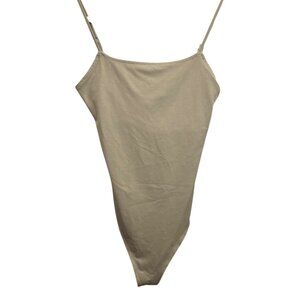 American Eagle Sage Green Bodysuit with Built In Bra Size Small